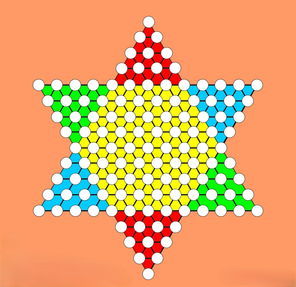 中国跳棋 - 六角星形跳棋经典棋盘游戏
